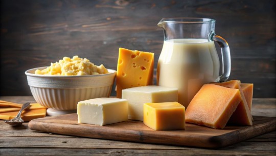 Molke- und Käseproduktion