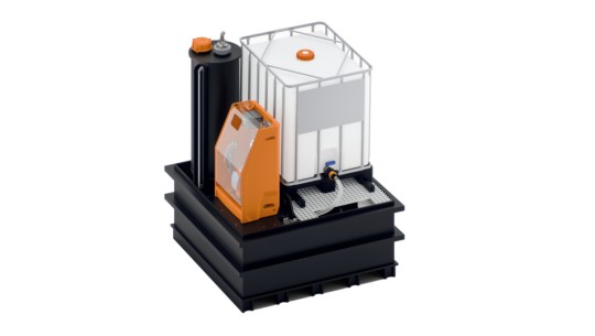 Dosier- und Entleerungsstation DULCODOS SAFE-IBC